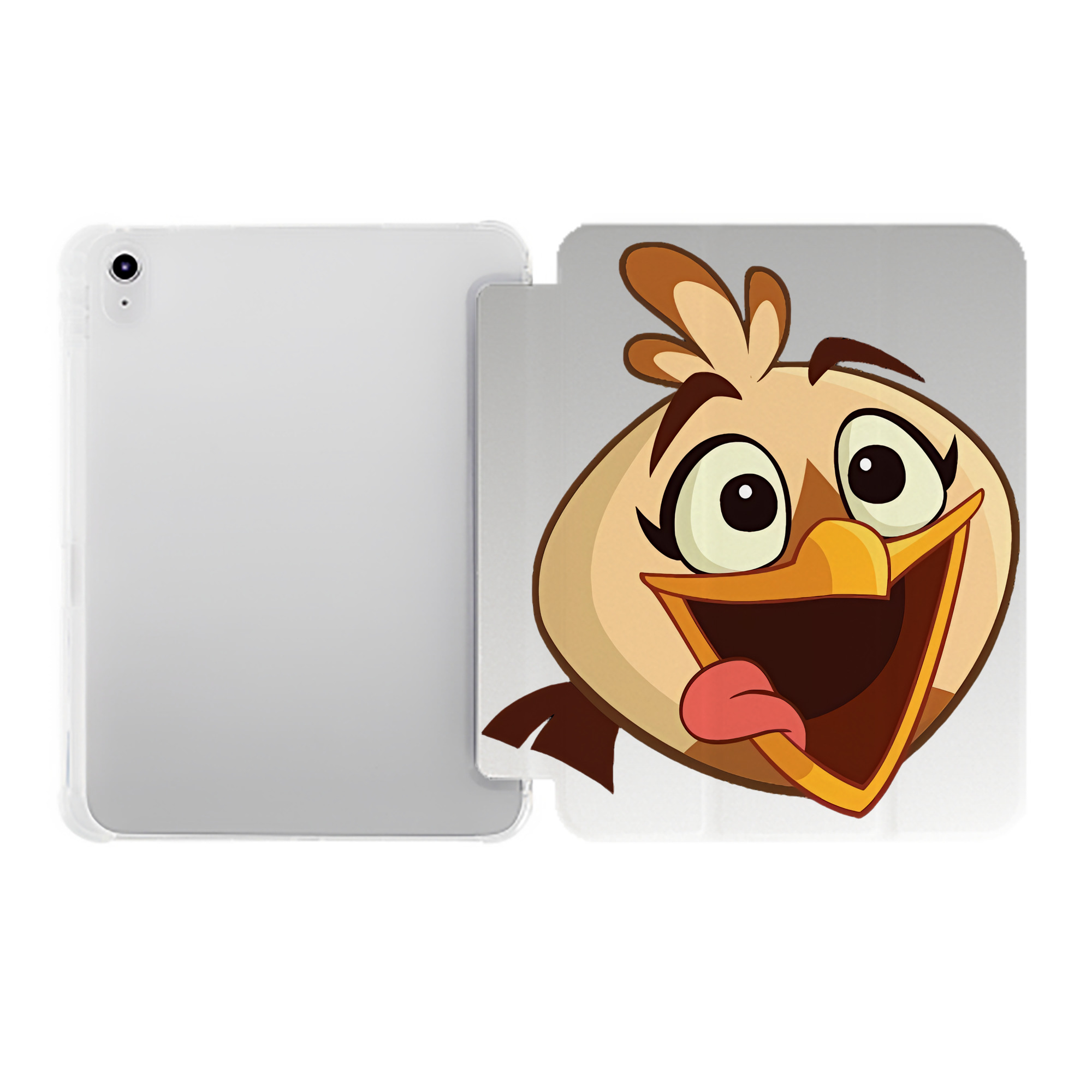 （画像用） Angry Birds アングリーバード IPad ケース ペン収納付き 三つ折りスタンド PUレザー×シリコン 対応機種9.5/10.5/10.9インチ
